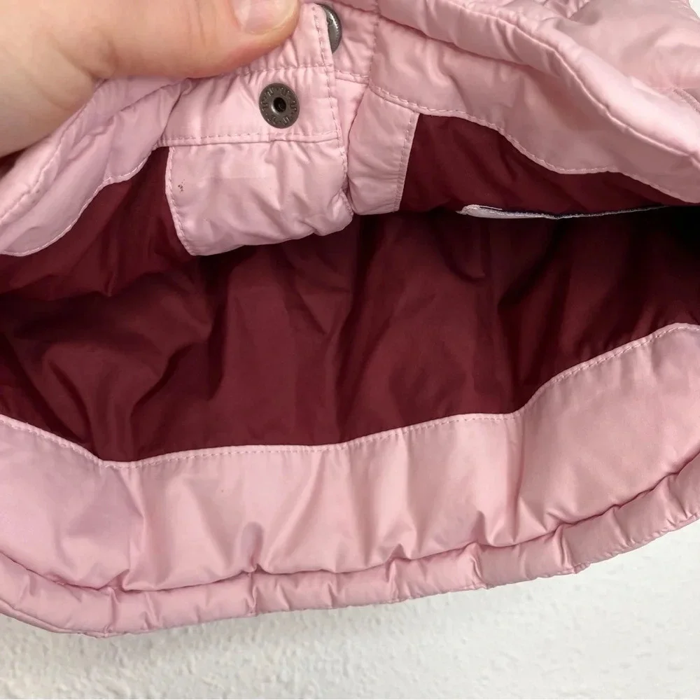 Patagonia baby puffer‎ vest pink and maroon colorblock size 6 months
